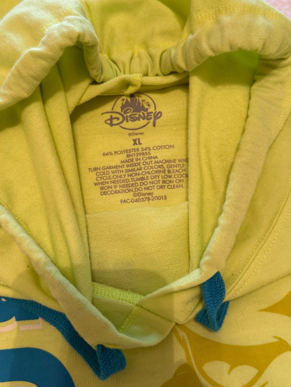 Disney | Disney World Neon Green Hoodie | Size = XL - Picture 2 of 7